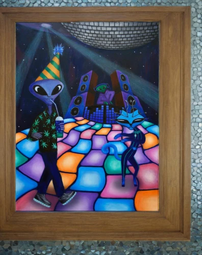 psychonauts,day of the dead frame,scummvm,kaleidoscope art,alebrije,cyberchase,varekai,zooropa,interdimensional,halloween frame,glass painting,light paint,odditorium,botanical square frame,shadowbox,cubists,surrealists,abstract cartoon art,crayon frame,holograph