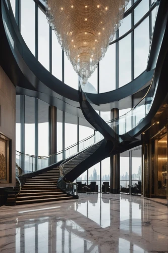 staircase,winding staircase,lobby,foyer,outside staircase,circular staircase,spiral staircase,glass facade,atrium,staircases,penthouses,blavatnik,glass building,winners stairs,entrance hall,investec,escaleras,escalators,structural glass,stairway,Photography,Fashion Photography,Fashion Photography 21