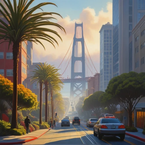 san francisco,sanfrancisco,golden gate,sf,bay area,californian,the golden gate bridge,californie,goldengatebridge,sausalito,california,golden gate bridge,transamerica,californicum,indiecade,bay bridge,city scape,californiensis,californium,transbay,Illustration,Realistic Fantasy,Realistic Fantasy 11