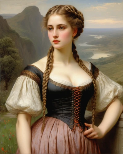 dossi,winterhalter,franz winterhalter,bougereau,perugini,portrait of a girl,bouguereau,young woman,girl on the river,shepherdess,dirndl,delaroche,portrait of a woman,woman holding pie,young girl,girl with cloth,duchesse,young lady,nelisse,ariadne,Art,Classical Oil Painting,Classical Oil Painting 13