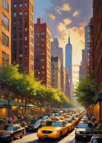 city scape,new york streets,manhattan,cityscapes,world digital painting,newyork,cityscape,new york,colorful city,urban landscape,cartoon video game background,new york taxi,street scene,new york skyline,city highway,cosmopolis,cityview,megapolis,evening city,urbanworld,Conceptual Art,Oil color,Oil Color 09