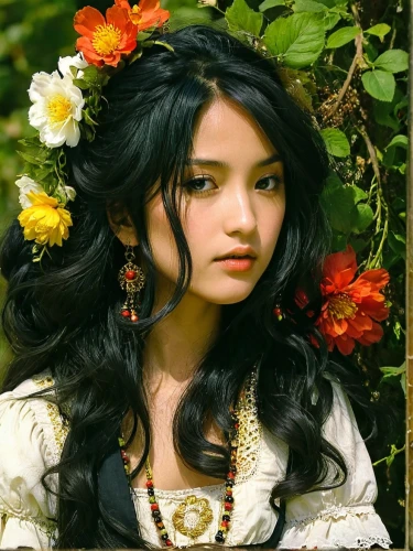 nurhaliza,diwata,aryana,sharlene,florante,rosalinda,guinevere,beautiful girl with flowers,filipiniana,rosaline,manohara,yellow rose background,delenn,jasmine,esmeralda,a beautiful jasmine,kazakhstani,uzbek,guelaguetza,fairest,Illustration,Japanese style,Japanese Style 18