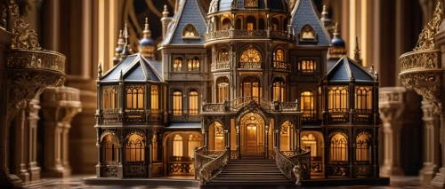 fairy tale castle,gold castle,castlevania,victorian,haunted cathedral,fairytale castle,gothic church,cathedral,diagon,victorian house,miniature house,spires,hogwarts,3d render,theed,3d fantasy,castle of the corvin,victoriana,brownstones,castlelike,Unique,Paper Cuts,Paper Cuts 04