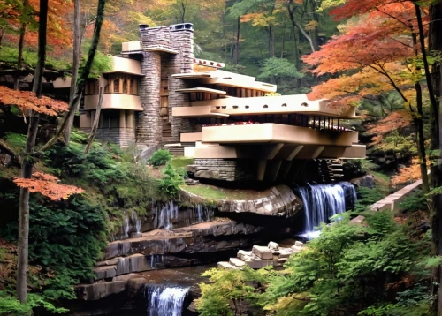 fallingwater,cascada,nantahala,hydropower plant,water mill,rivendell,ithaca,cascade,waterfalls,nikko,bridal veil fall,balsams,old mill,cascades,watermills,brown waterfall,autumn in japan,wissahickon,hydroelectricity,hydroelectric,Conceptual Art,Fantasy,Fantasy 27