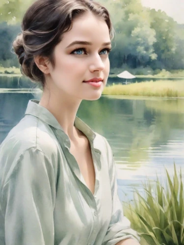 pemberley,ardently,avonlea,katniss,liesel,northanger,emilia,arwen,pevensie,girl on the river,fantine,gwtw,rosalind,margaery,rosaly,audrey hepburn,noblewoman,narnians,madding,tatia,Digital Art,Watercolor