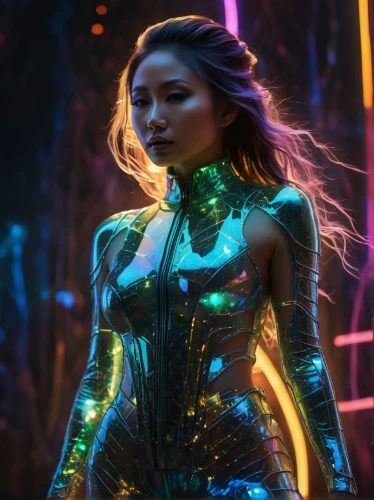 neon body painting,scherzinger,chunli,gamora,disco,matangi,electropop,prismatic,neon lights,hologram,xcx,electro,colored lights,zhu,futurepop,neon light,aura,sindel,luminous,enchantress,Photography,General,Fantasy