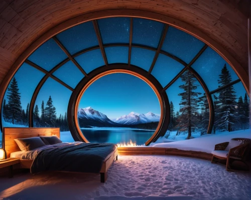 igloos,igloo,snowhotel,snow shelter,sleeping room,round window,winter window,coziness,great room,the cabin in the mountains,warm and cozy,snow house,porthole,alpine hut,round hut,bedroom window,earthship,cozier,alpine style,roof domes,Illustration,Paper based,Paper Based 19