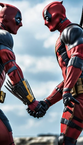 vanterpool,faceoff,rivals,partnering,deadpool,flashpoint,duelling,supercouple,speedsters,civil war,sparring,exchanging,refight,rivalry,swapping,duel,megafight,fist bump,handshakes,rival,Photography,General,Realistic