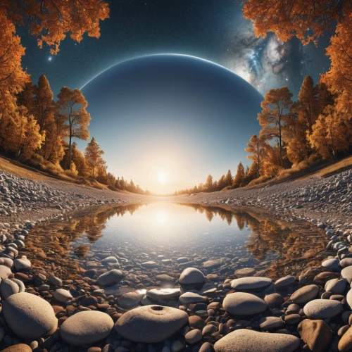 alien planet,parallel worlds,alien world,earthlike,fantasy landscape,fantasy picture,futuristic landscape,cosmogenic,lunar landscape,parallel world,celestial phenomenon,virtual landscape,ringworld,planet alien sky,universum,planet eart,little planet,macrocosm,earth rise,equinox,Photography,General,Realistic