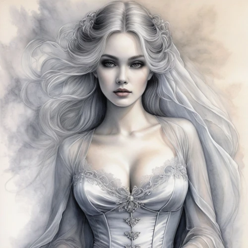 white rose snow queen,the snow queen,ice queen,sigyn,white lady,behenna,celeborn,galadriel,margaery,suit of the snow maiden,peignoir,fairest,melian,ellinor,amalthea,elenore,fantasy portrait,targaryen,lyonesse,eternal snow,Conceptual Art,Daily,Daily 32