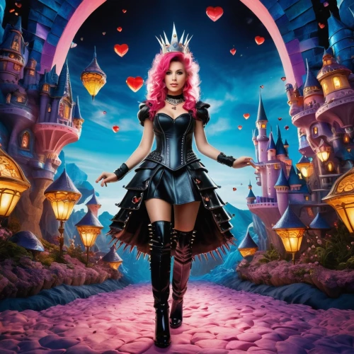 queen of hearts,fantasy picture,fairy tale character,fairy queen,fantasy woman,fantasyland,evil fairy,fantasy girl,3d fantasy,etheria,kh,fantasy world,seraphina,queen of the night,fairyland,magicienne,celtic queen,wonderland,fantasia,fantasy art,Photography,Artistic Photography,Artistic Photography 02