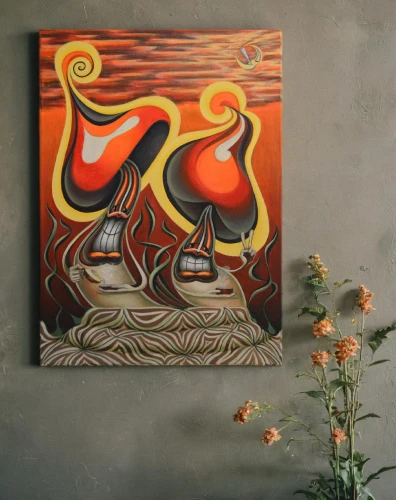 indigenous painting,aboriginal painting,molas,aboriginal artwork,abstract painting,taniwha,oil painting on canvas,huichol,kokopelli,aboriginal art,african art,oil on canvas,fire and water,tribal bull,abstract cartoon art,boho art,dancing flames,khokhloma painting,airbnb icon,abstract artwork