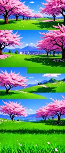 japanese sakura background,spring background,sakura background,springtime background,japanese floral background,cartoon video game background,sakura trees,landscape background,easter background,crayon background,blooming field,retro background,background pattern,bandana background,frog background,nature background,rice fields,yamada's rice fields,ricefield,japan landscape,Unique,Pixel,Pixel 01