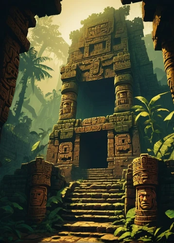 ancient city,pakal,palenque,tikal,ancient buildings,olmec,ziggurat,aztec,labyrinthian,artemis temple,ruins,ancient ruins,ancient building,mayan,ancient,step pyramid,entrada,mesoamerican,aztecas,azteca,Unique,Pixel,Pixel 04
