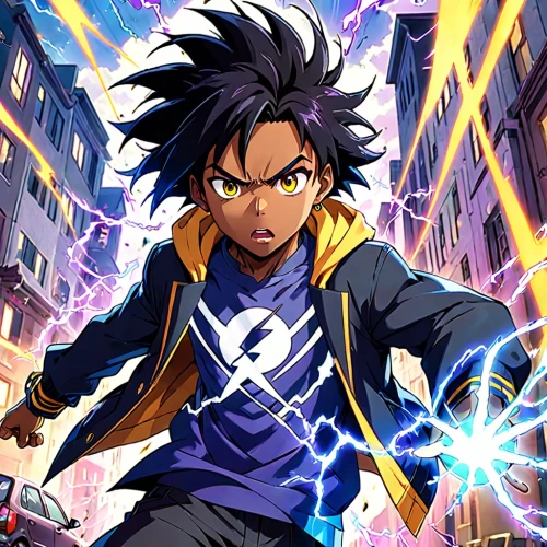 denki,aoyama,tenma,naruko,katsuyuki,tsuna,eyeshield,imaizumi,raimon,horikoshi,atem,aoyagi,katsutoshi,my hero academia,mangaverse,zakaria,takagi,maehara,power icon,lightning bolt,Anime,Anime,Traditional