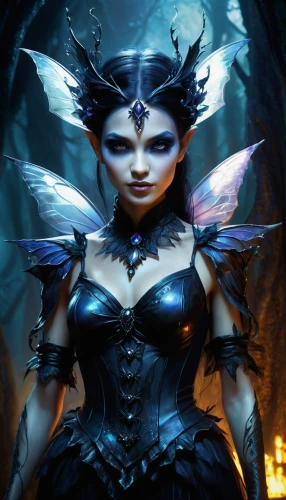 blue enchantress,evil fairy,ice queen,faerie,faery,dark elf,dark angel,sorceress,planescape,fairy queen,fantasy woman,demoness,fantasy art,icewind,abaddon,queen of the night,fantasy portrait,the enchantress,neverwinter,sorceror,Conceptual Art,Daily,Daily 32