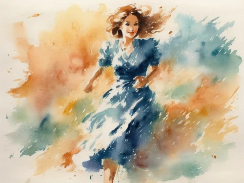 watercolor women accessory,watercolor,watercolor blue,watercolor painting,watercolor sketch,watercolour,watercolourist,woman walking,watercolor background,watercolor pin up,watercolour paint,domergue,watercolor paint strokes,aquarelle,coffee watercolor,watercolors,watercolorist,watercolor paper,watercolor texture,water color,Illustration,Paper based,Paper Based 25
