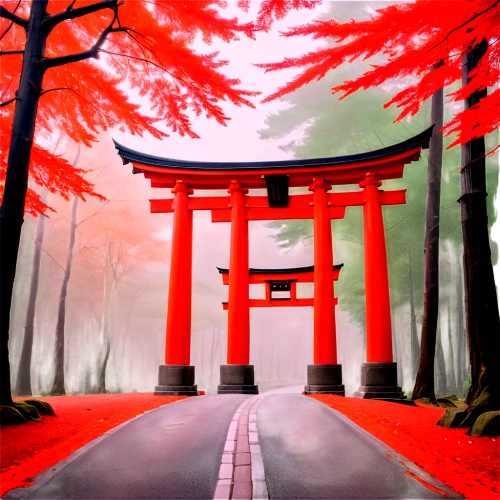 japanese shrine,torii,senbon torii,torii tunnel,shinto shrine gates,japan landscape,victory gate,japanese background,beautiful japan,japon,meiji jingu,kumano kodo,shinto,japan garden,fushimi inari-taisha shrine,jigoku,japan,fushimi inari shrine,japanese sakura background,kyoto,Conceptual Art,Oil color,Oil Color 17