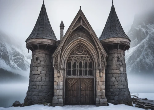 ice castle,diagon,snow house,winterfell,hogwarts,ghost castle,hall of the fallen,fairy tale castle,haunted cathedral,hogsmeade,witch's house,fairytale castle,moria,eternal snow,castle of the corvin,neogothic,tirith,witch house,gothic church,icewind,Illustration,American Style,American Style 15