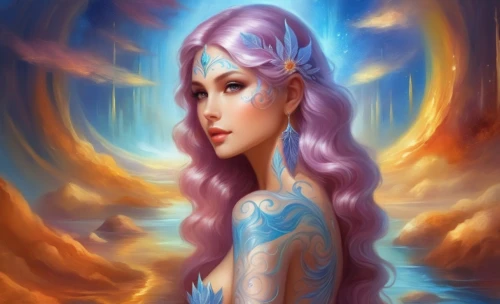 mermaid background,amphitrite,fantasy portrait,fantasy art,undine,amalthea,sirene,megara,zodiac sign libra,sigyn,fantasy picture,mystical portrait of a girl,violet head elf,nereids,llyra,faerie,naiad,sedna,world digital painting,lyria,Illustration,Realistic Fantasy,Realistic Fantasy 01