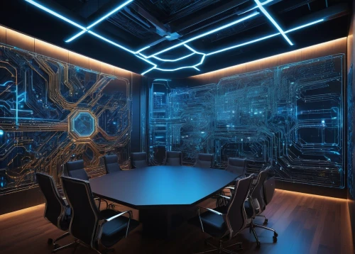spaceship interior,computer room,ufo interior,conference room,fractal design,the server room,board room,meeting room,study room,modern office,blue room,boardroom,background design,holodeck,tron,interior design,antechamber,consulting room,3d background,neon human resources,Art,Classical Oil Painting,Classical Oil Painting 30