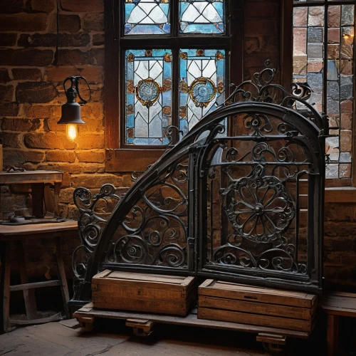 inglenook,art nouveau frame,art nouveau frames,wrought iron,ironwork,schoolroom,bedposts,old window,old windows,iron door,iron gate,woodwork,wood window,wooden windows,wood gate,rathskeller,entryway,staircase,stalls,castle windows,Photography,Black and white photography,Black and White Photography 02