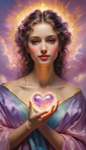 heart chakra,divine healing energy,mediumship,rosicrucians,valentierra,colorful heart,mystical portrait of a girl,rosicrucianism,the heart of,archangels,ashtar,rosicruciana,qabalah,heart with crown,queen of hearts,winged heart,inanna,divinations,nakshatras,heart energy,Conceptual Art,Oil color,Oil Color 09
