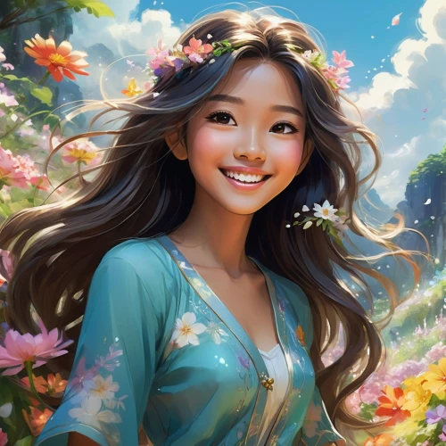 jasmine blossom,girl in flowers,jasmine,beautiful girl with flowers,jasmine flower,flower fairy,a beautiful jasmine,flower painting,jasmine flowers,springtime background,moana,rosa 'the fairy,spring background,summer jasmine,flower background,girl picking flowers,world digital painting,vietnamese woman,fairy tale character,fairie,Illustration,Black and White,Black and White 08