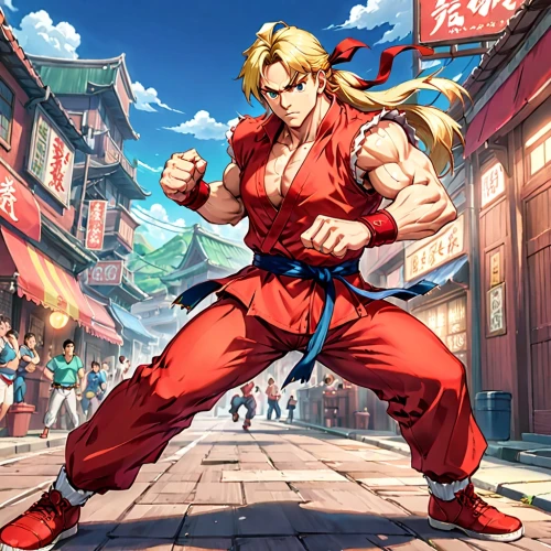 rugal,guile,bogard,sfv,ryu,toshinori,haggar,sakazaki,toshinden,shadaloo,shokan,garou,kazuya,kazama,chun,urien,zangief,gunji,fullmetal alchemist edward elric,kof,Anime,Anime,Traditional