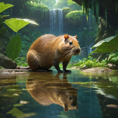 disneynature,capybara,beaver rat,nutria,wilderotter,treeshrews,gold agouti,treeshrew,solenodon,beaver,furet,capybaras,lake tanuki,mustelidae,tenrec,tanuki,chevrotain,sciuridae,aquatic mammal,mustelid,Photography,General,Natural