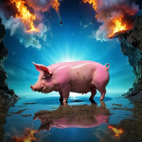 pig,suckling pig,cartoon pig,pignero,mini pig,kawaii pig,puerco,pua,photo manipulation,piggybank,pignataro,porc,pigasus,pinkola,piggot,pigmentosa,fire background,derivable,pigmeat,piggie,Conceptual Art,Sci-Fi,Sci-Fi 27