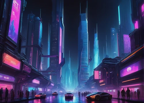 futuristic landscape,cybercity,cyberpunk,cityscape,fantasy city,metropolis,cybertown,cyberworld,futuristic,synth,colorful city,polara,cyberscene,cyberia,neon arrows,cyberport,vapor,microdistrict,shanghai,scifi,Illustration,Paper based,Paper Based 26