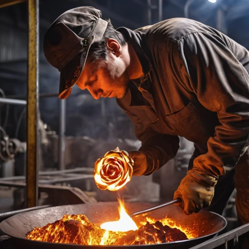 steelworker,metalworker,ironworking,iron pour,forgings,ironmaking,steelmaking,forging,blacksmith,glassblower,metallurgist,steelworkers,steelmakers,blacksmiths,blacksmithing,molten metal,foundry,metallurgical,pipefitter,foundries,Photography,General,Realistic