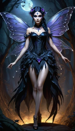 faerie,evil fairy,faery,dark angel,demoness,fairy queen,blue enchantress,black angel,fae,fairie,rosa 'the fairy,queen of the night,sorceress,seraphim,fairy,erinyes,fantasy art,hecate,fantasy picture,morrigan,Conceptual Art,Daily,Daily 32