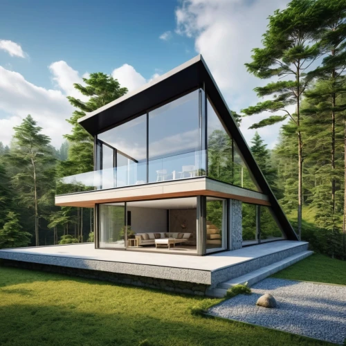 modern house,cubic house,modern architecture,prefab,frame house,3d rendering,cube house,prefabricated,electrohome,inverted cottage,smart house,folding roof,revit,timber house,vivienda,cantilevered,modern style,smart home,cantilevers,house shape,Photography,General,Realistic