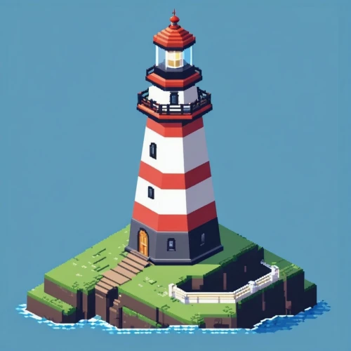 lighthouse,red lighthouse,electric lighthouse,lighthouses,light house,petit minou lighthouse,voxel,phare,lowpoly,maiden's tower,light station,pixel art,lightkeeper,voxels,low poly,3d render,3d model,nautical banner,harbor,floating island
