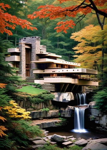 fallingwater,docomomo,modernism,mid century modern,mid century house,brutalism,midcentury,ryokan,amanresorts,japanese garden,forest house,asian architecture,lasdun,house in the forest,katsura,ryokans,japan garden,japanese zen garden,kimmelman,iimura,Art,Artistic Painting,Artistic Painting 32