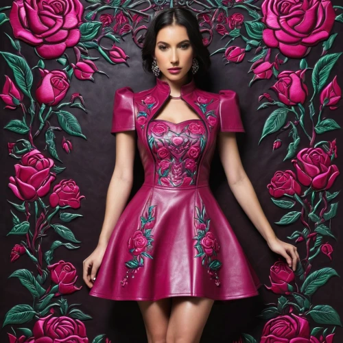 cheongsam,rosa 'the fairy,bella rosa,rose png,fuchsia,rosa,tea rose,rosa peace,wild rose,peony pink,derivable,qipao,dark pink in colour,disney rose,roses pattern,rosalinda,dahlia,damask background,rosa bonita,wild roses,Illustration,Realistic Fantasy,Realistic Fantasy 25