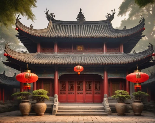 hall of supreme harmony,asian architecture,qibao,qingcheng,buddhist temple,tianxia,baoqing,dojo,sanshui,wudang,jinyuan,chengdu,hanging temple,shuozhou,soochow,taoism,jingshan,chaozhou,yangzhou,taoist,Art,Classical Oil Painting,Classical Oil Painting 41