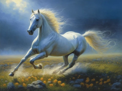 a white horse,albino horse,pegasys,white horse,unicorn art,dream horse,equine,pegasus,pegaso,unicorn,arabian horse,white horses,unicorn background,golden unicorn,lighthorse,horse,caballo,cheval,chevaux,horseland,Illustration,Realistic Fantasy,Realistic Fantasy 03