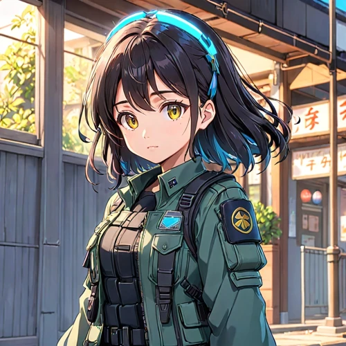 chikuma,kitakami,military uniform,akizuki,parka,hamoaze,shigure,chiyoda,maho,renko,takao,hina,jsdf,himawari,eugen,minakami,duce,sayoko,saori,rinko,Anime,Anime,Traditional