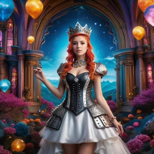 fantasy picture,fairy tale character,cinderella,alice in wonderland,fantasy girl,wonderland,fantasy art,3d fantasy,fantasy portrait,fantasy woman,storybook character,queen of hearts,princess sofia,magicienne,fairytale characters,fairy tale,fairy queen,fantasyland,dorthy,fairyland,Photography,Artistic Photography,Artistic Photography 02