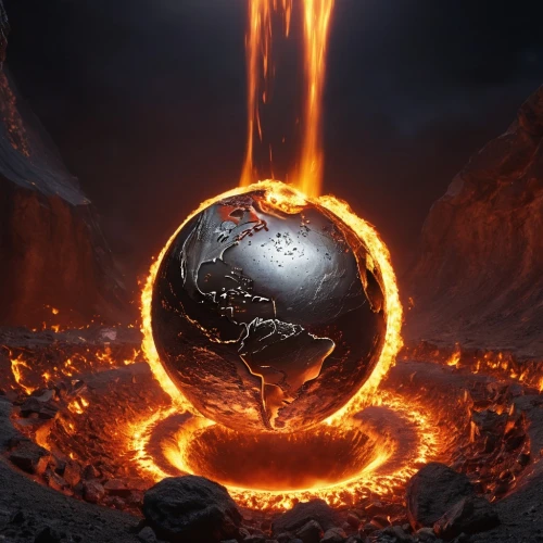 burning earth,scorched earth,molten,supervolcano,volcanic,fire planet,balrog,fire background,the eternal flame,surtur,door to hell,magma,the end of the world,end of the world,terrestrial globe,fire ring,globecast,inferno,dormammu,cauldron,Photography,General,Realistic