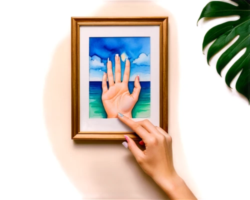 hand digital painting,holding a frame,watercolor frame,palm of the hand,palm reading,color frame,watercolour frame,watercolor frames,botanical frame,on the palm,palm in palm,frame illustration,touch screen hand,artistic hand,white frame,frame flora,palm,counting frame,paper frame,framed paper,Illustration,Paper based,Paper Based 25