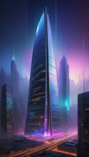 futuristic architecture,cybercity,futuristic landscape,cyberport,cybertown,supertall,the skyscraper,skyscraper,arcology,megacorporation,coruscant,guangzhou,futuristic,vanu,skylstad,dubay,urbis,skyscraping,metropolis,lexcorp,Illustration,Retro,Retro 02