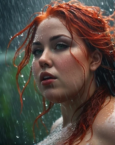 wet girl,wet,photoshoot with water,in the rain,siryn,splashing,redheads,triss,red head,redheaded,red rose in rain,rousse,drenched,redhair,redhead,soaking,seelie,spark of shower,rainswept,rain of fire