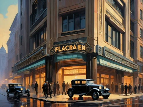 blacksad,mcquary,calcutta,floridita,fleischer,art deco,fincher,fox theatre,fugard,cinema,lucasfilm,mcquarrie,bulgari,theaters,theatre marquee,mcquaide,schuitema,ferragamo,figaro,filmex,Conceptual Art,Oil color,Oil Color 04