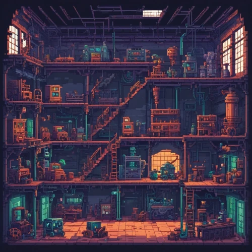 an apartment,dungeon,tenement,apartment,apartment house,refinery,apartments,basement,factories,tavern,engine room,rooms,manufactory,furnaces,smeltery,shared apartment,industrial plant,cellar,computer room,the boiler room