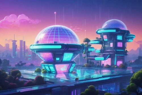 futuristic landscape,homeworlds,cybertown,technodrome,homeworld,spaceland,cyberworld,skylands,arcology,space port,alien planet,cybercity,wildstar,alien world,scifi,technosphere,megapolis,terraformed,fantasy city,cyberport,Unique,Pixel,Pixel 02
