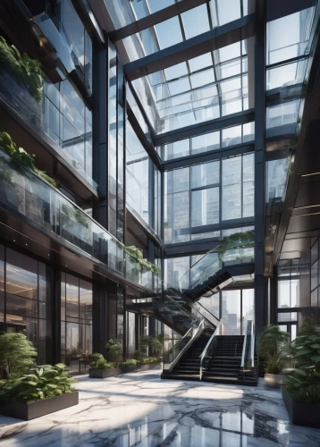 atriums,streamwood,skybridge,oscorp,atrium,glass building,waterplace,penthouses,modern office,wintergarden,office buildings,skywalks,taikoo,sathorn,skyways,glass wall,glass facade,safdie,futuristic architecture,arcology,Illustration,Abstract Fantasy,Abstract Fantasy 01